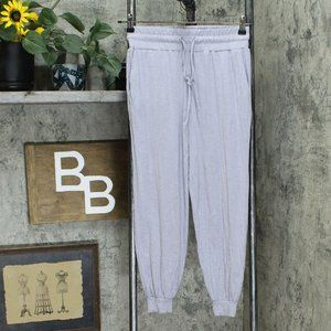 AnyBody Slub Jogger Pants Lilac Grey Petite XXS